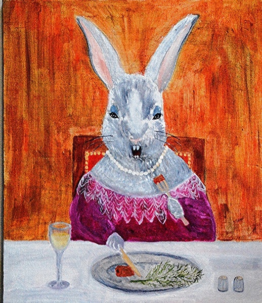 ウサギのディナー