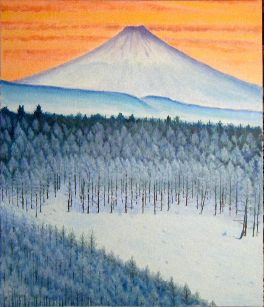 ビーナスラインから望む冬の富士