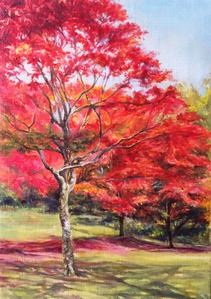 Title:「Autumn leaves」 Artist:「Alpha」 Comment:「美しく色づく紅葉を描いてみました。」 ART-Meter