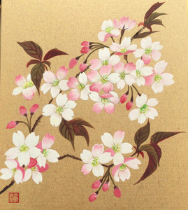 Title:「桜」 Artist:「桂颯」 Comment:「満開の桜には、人の心を和ませる不思議な力があります。「ああ、ようやく春が来たなあ」という開放感、ワクワク感。そして明るい気持ちにさせてくれるからでしょうか。この桜の絵をお部屋に飾って、どうぞ、いつも春を感じてください」 ART-Meter