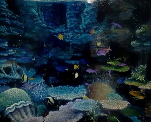 Title:「海の公園」 Artist:「noriyuki」 Comment:「魚たちが楽しんでいるよう意識して描きました。」 ART-Meter