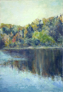 Title:「Autumn Lake」 Artist:「Alpha」 Comment:「湖面に映る色付いた木々の様子を半抽象的に表現してみました。」 ART-Meter